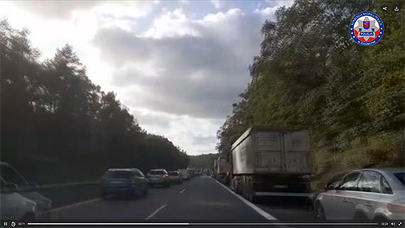 Korytarz �ycia na autostradzie A6 – prawid�owe zachowanie kierowc�w