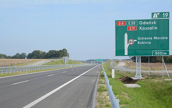 S6 si�gn�a do Koszalina - 130 km nowej drogi ekspresowej przejezdne