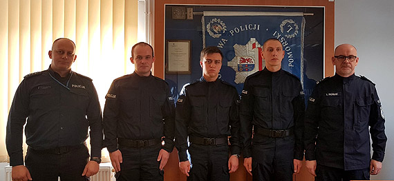 Nowi policjanci w strukturach Komendy Powiatowej Policji w Kamieniu Pomorskim