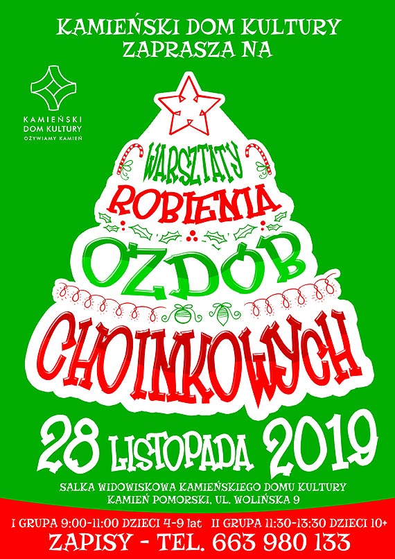 28 listopada zapraszamy na Warsztaty Robienia Ozdb Choinkowych!