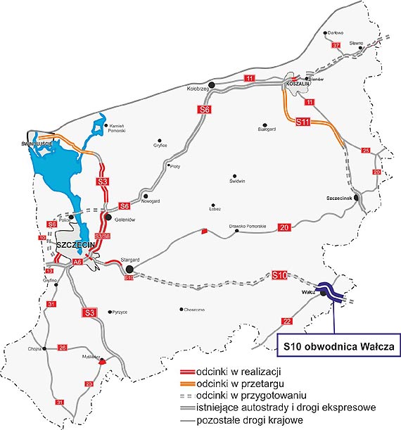 Pierwszy przetarg na doko�czenie rob�t na obwodnicy Wa�cza