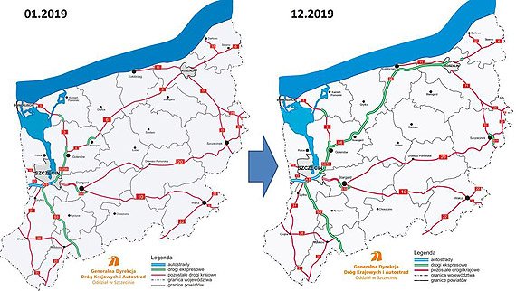 Podsumowanie 2019 roku na zachodniopomorskich drogach krajowych