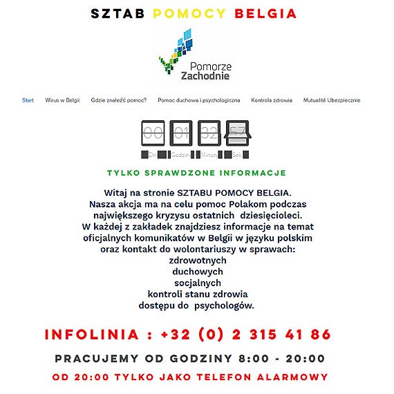 Rusza Sztab Pomocy Belgia