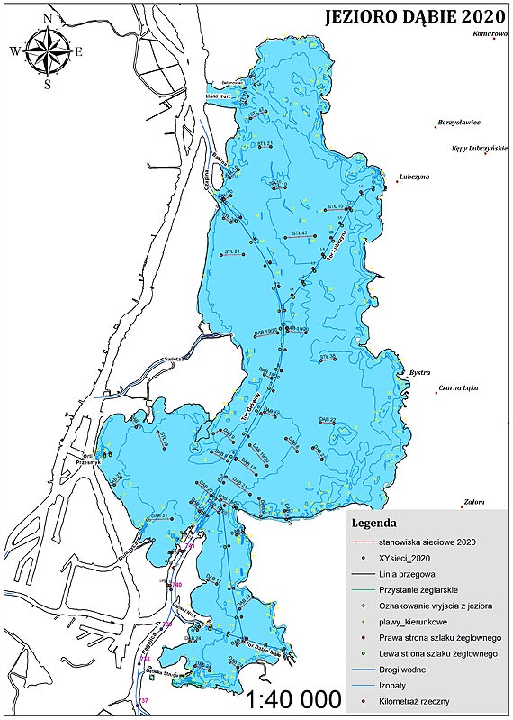 �eglugowe mapy Jeziora D�bie zaktualizowane – mog� by� wykorzystywane zar�wno w transporcie towarowym jak i turystyce