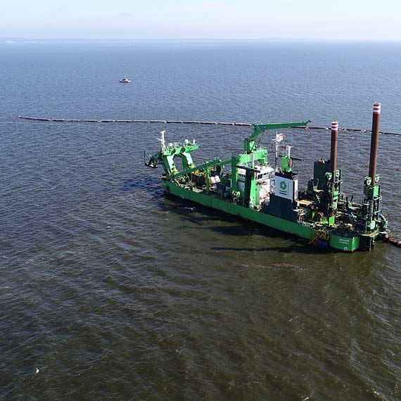 Na Zalewie Szczeciskim ju powstaj dwie sztuczne nowe wyspy