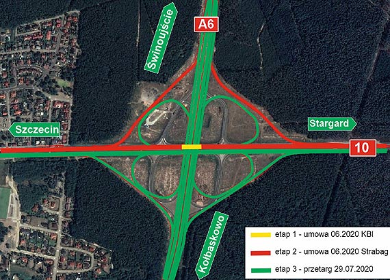 Og�osili�my przetarg na trzeci etap rob�t na w�le drogowym Szczecin Kijewo