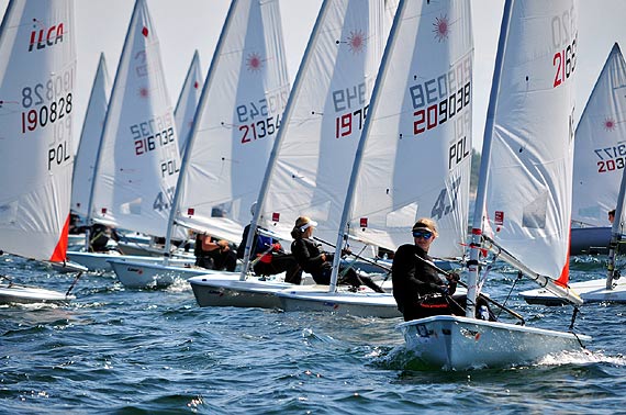 Wystartoway regaty Laser Europa Cup