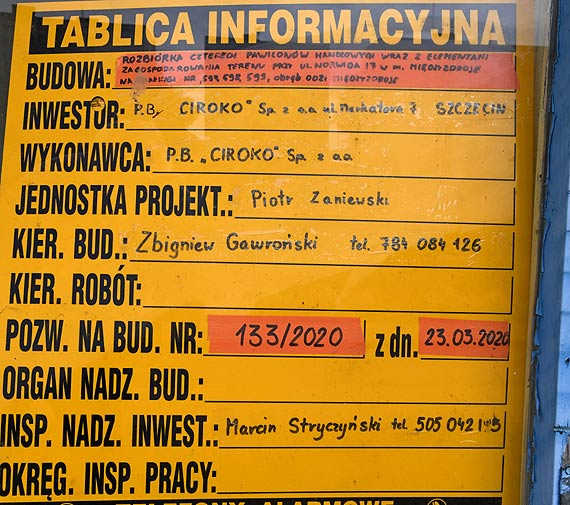 Midzyzdroje: Rozbirka starych pawilonw