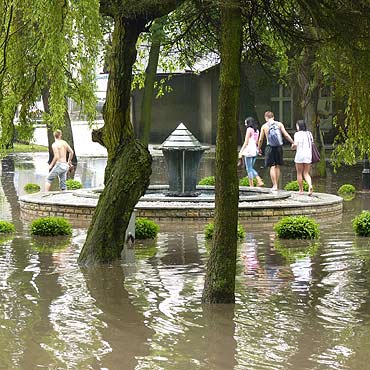 Międzyzdroje: Ulewa zalała Park Chopina