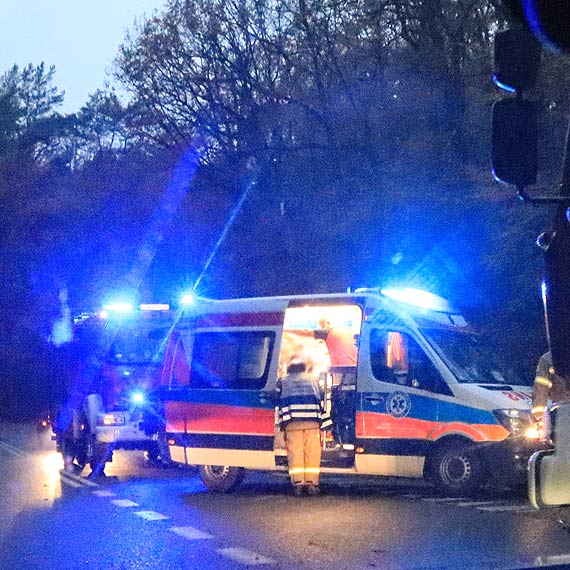 Na wysokoci Grodna II samochd wypad z drogi 