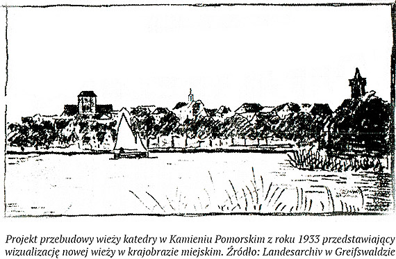 Plany zmiany krajobrazu Kamienia Pomorskiego z roku 1933