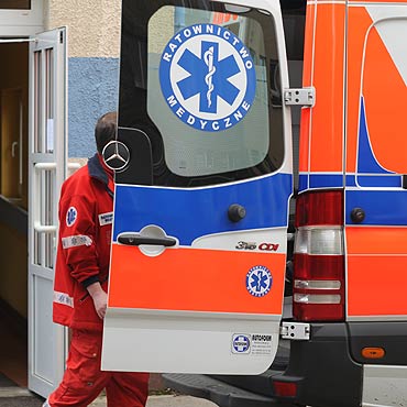Kamie� Pomorski: Wypadek na obwodnicy. Kozio�kowa�a ci�ar�wka