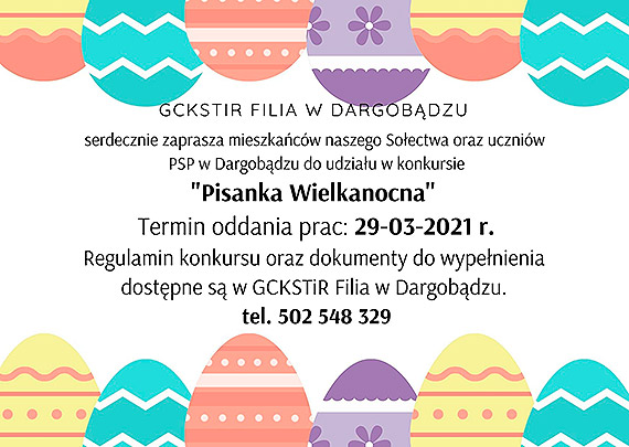 Konkurs „Pisanka Wielkanocna” 