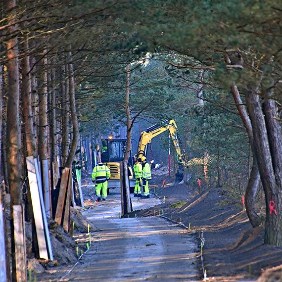 Prace - zaawansowane. Rowerzyci ju czekaj