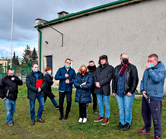 Przekazanie placu budowy nowej remizy w Lubinie