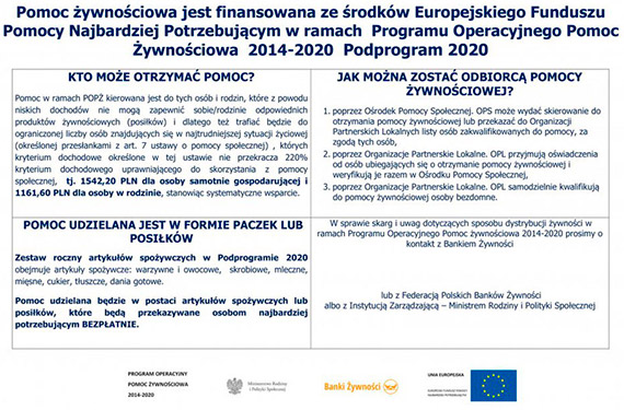 Program Operacyjny „Pomoc ywnociowa 2021”