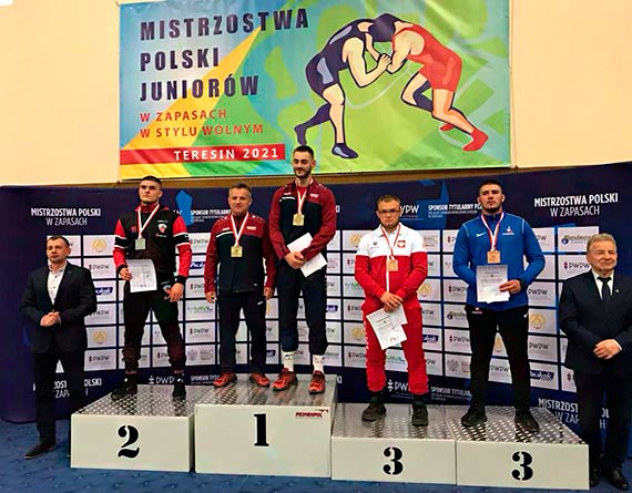 Norbert Przybylski z Wikinga Wolin Brązowym Medalistą Mistrzostw Polski Juniorów w zapasach
