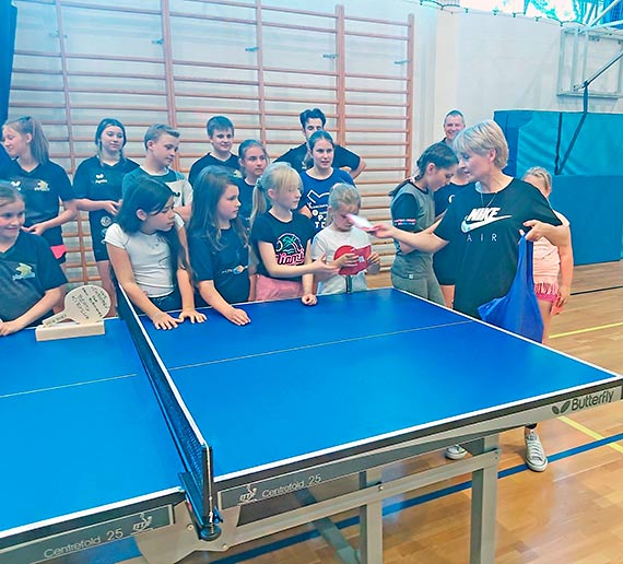 Trening tenisa stołowego