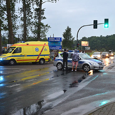 Łukęcin: Skoda uderzyła w audi. Rocznemu dziecku nic się nie stało
