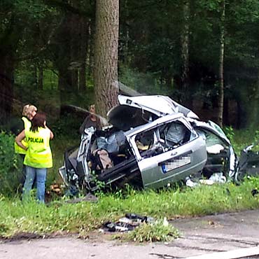 Babigoszcz: �miertelny wypadek na drodze nad morze