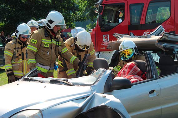 Strażacy z OSP Kołczewo na festynie charytatywnym dla malutkiej Ingi