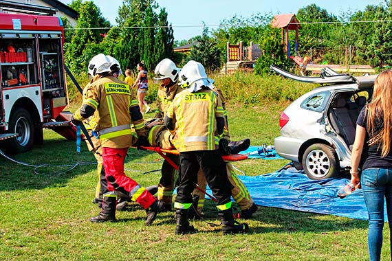 Strażacy z OSP Kołczewo na festynie charytatywnym dla malutkiej Ingi