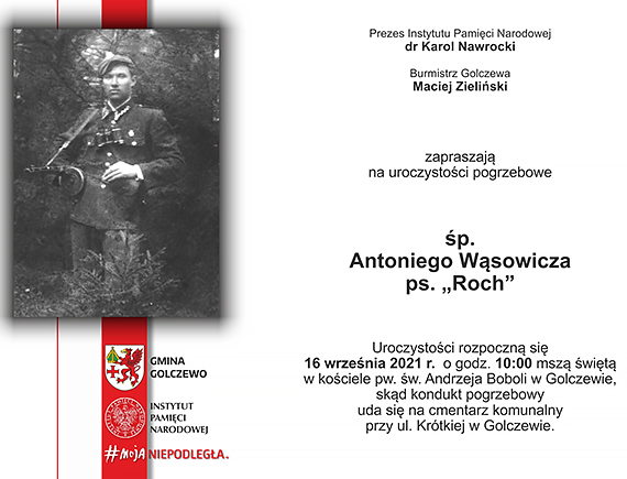 Uroczystoci pogrzebowe Antoniego Wsowicza ps. „Roch” – Golczewo, 16 wrzenia 2021