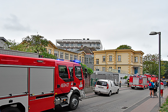 Alarm w budynku przy ulicy Zdrojowej w Midzyzdrojach 