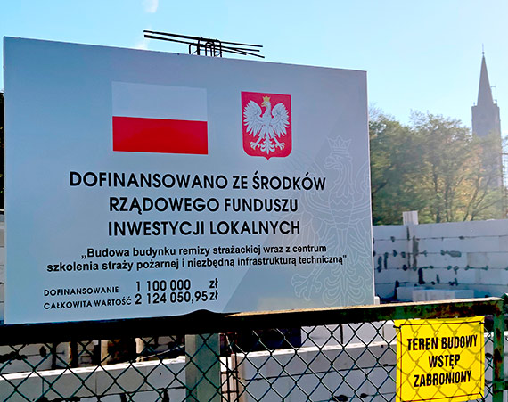 Z małym poślizgiem ruszyła budowa remizy w Lubinie