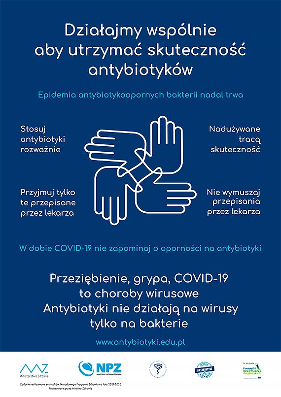 Rozszerz świadomość, zatrzymaj opór 18-24 listopada  Światowy Tydzień Wiedzy o Antybiotykach