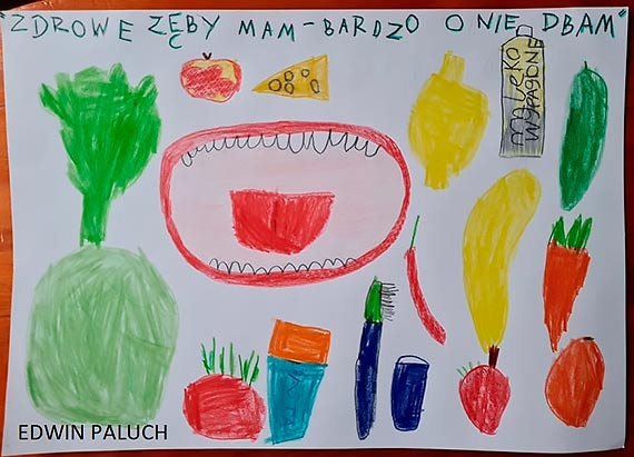 Konkurs plastyczny „Zdrowe zęby mam-bardzo o nie dbam”