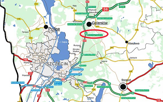 Jest przetarg na dokumentację dla rozbudowy węzła drogowego Goleniów Południe na S3
