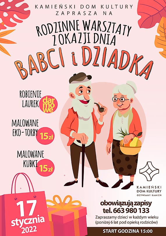 Rodzinne warsztaty z okazji Dnia Babci i Dziadka