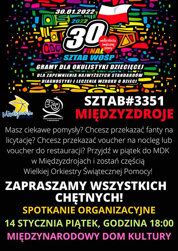 Sztab WOP w Midzyzdrojach zaprasza na spotkanie! Spotkanie organizacyjne w sprawie 30. Finau WOP w Midzyzdrojach