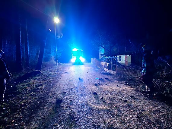 Strażacy usuwali powalone drzewo w Kaleniu