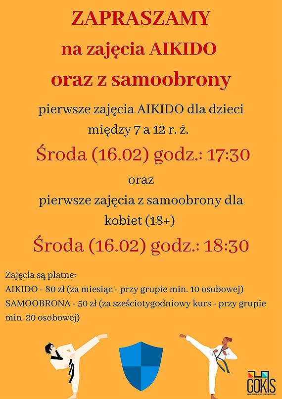 Zajcia z AIKIDO oraz SAMOOBRONA dla kobiet