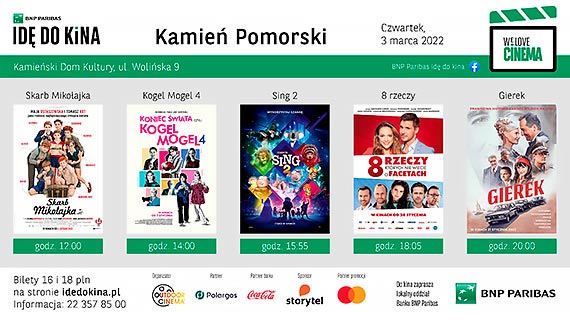 BNP Paribas Id do kina w Kamieniu Pomorskim!