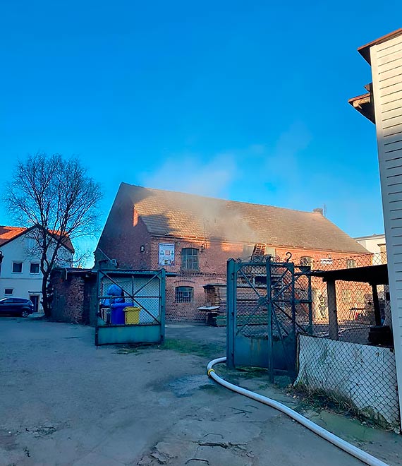 Poar stolarni w Kamieniu Pomorskim. W akcji ganiczej wzio udzia 8 zastpw straakw