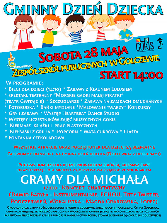 UWAGA!!! Zmiana lokalizacji Gminnego Dnia Dziecka!