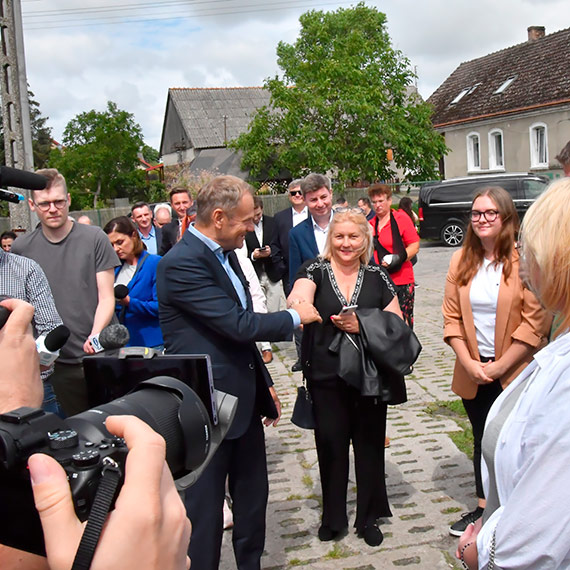 Donald Tusk w Trzebieszewie. Zobacz film i forogaleri!