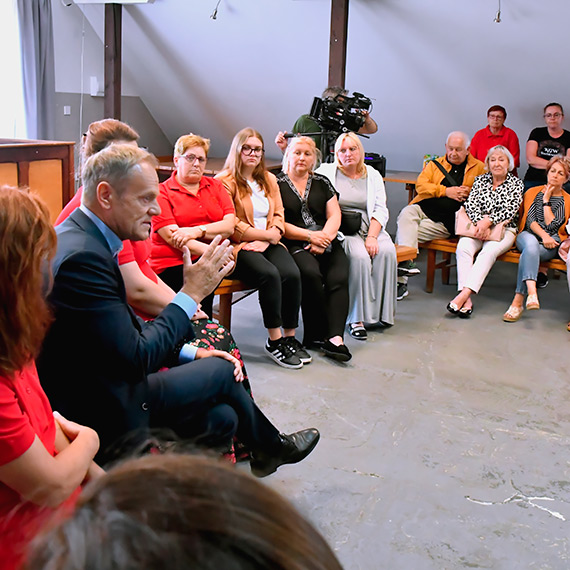Donald Tusk w Trzebieszewie. Zobacz film i forogaleri!