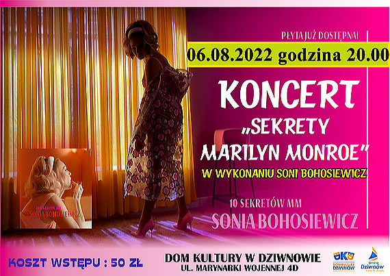 Koncert „Sekrety Marilyn Monroe”