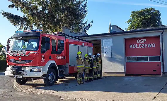 Straacy z powiatu kamieskiego oddali hod zmaremu koledze
