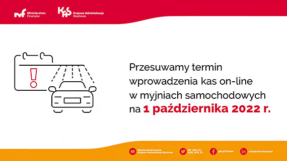 Obowizek kas rejestrujcych w myjniach samochodowych