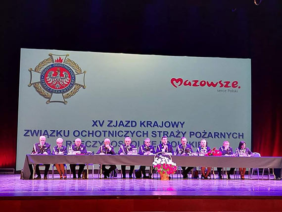 Prezes OSP Kołczewo na salonach. Wziął udział w krajowym zjeździe Związku Ochotniczych Straży Pożarnych RP
