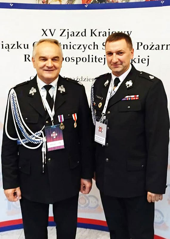 Prezes OSP Kołczewo na salonach. Wziął udział w krajowym zjeździe Związku Ochotniczych Straży Pożarnych RP