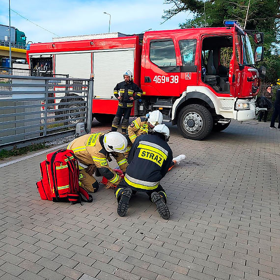 Strażacy z Wolina odbyli ćwiczenia w...pralni