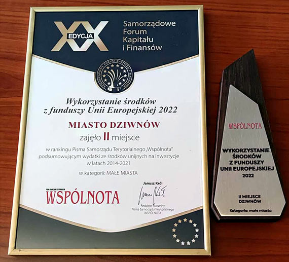 Dziwnów wyróżniony za efektywność inwestycyjną