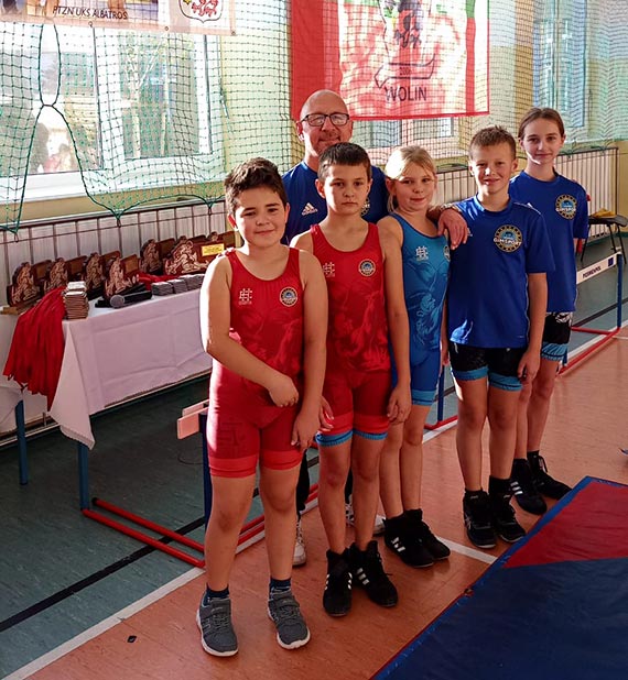 UKS Gimsport Międzyzdroje wziął udział w turnieju w zapasach w stylu wolnym w Wolinie