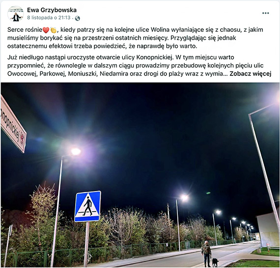 Nowe rondo w Wolinie na ulicy Konopnickiej